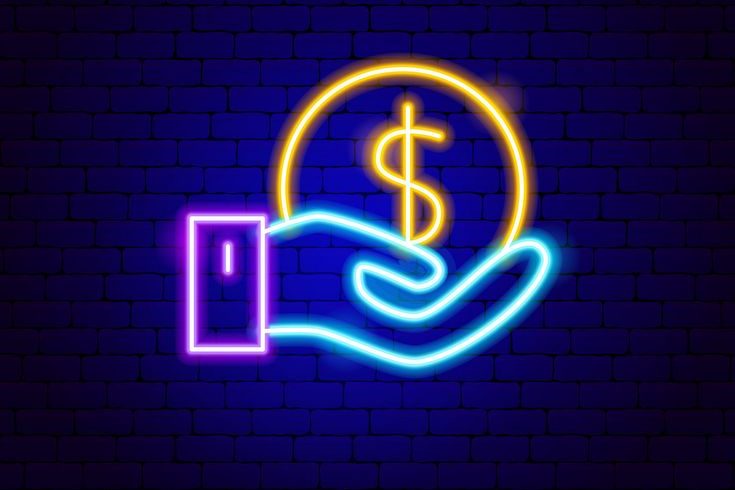 This image has an empty alt attribute; its file name is Dollar-coin-holding-neon-sign-vector-image-on-VectorStock-edited.jpeg